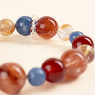 Love Vitality First Spark of Love Red Agate Red Accent Stone Handmade Bracelet·Fire｜Passion — detail image 1