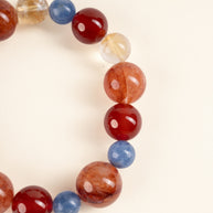 Love Vitality First Spark of Love Red Agate Red Accent Stone Handmade Bracelet·Fire｜Passion — detail image 2