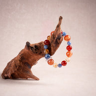Love Vitality First Spark of Love Red Agate Red Accent Stone Handmade Bracelet·Fire｜Passion — atmosphere image 2