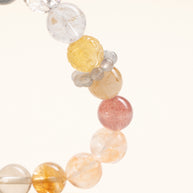 Abundance Confidence First Harvest Citrine Red Accent Stone Handmade Bracelet·Earth｜Grounding — detail image 1