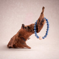 Authentic Expression Clarity Still Waters Run Deep Kyanite Red Accent Stone Handmade Bracelet·Water｜Intuition — atmosphere image 2