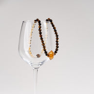 Confidence Career Golden Beginnings II Tiger's Eye Citrine Handmade 2-Wrap Bracelet·Earth｜Grounding — atmosphere image 1