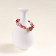 Calm Intuition Sunlit Whisper Amethyst Lepidolite Handmade Bracelet·Fire｜Passion — atmosphere image 1