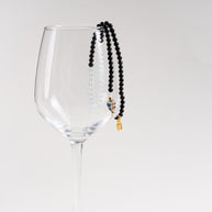 Protection Grounding Deep Blue Awake Obsidian Aquamarine Handmade 2-Wrap Bracelet·Water｜Intuition — atmosphere image 1