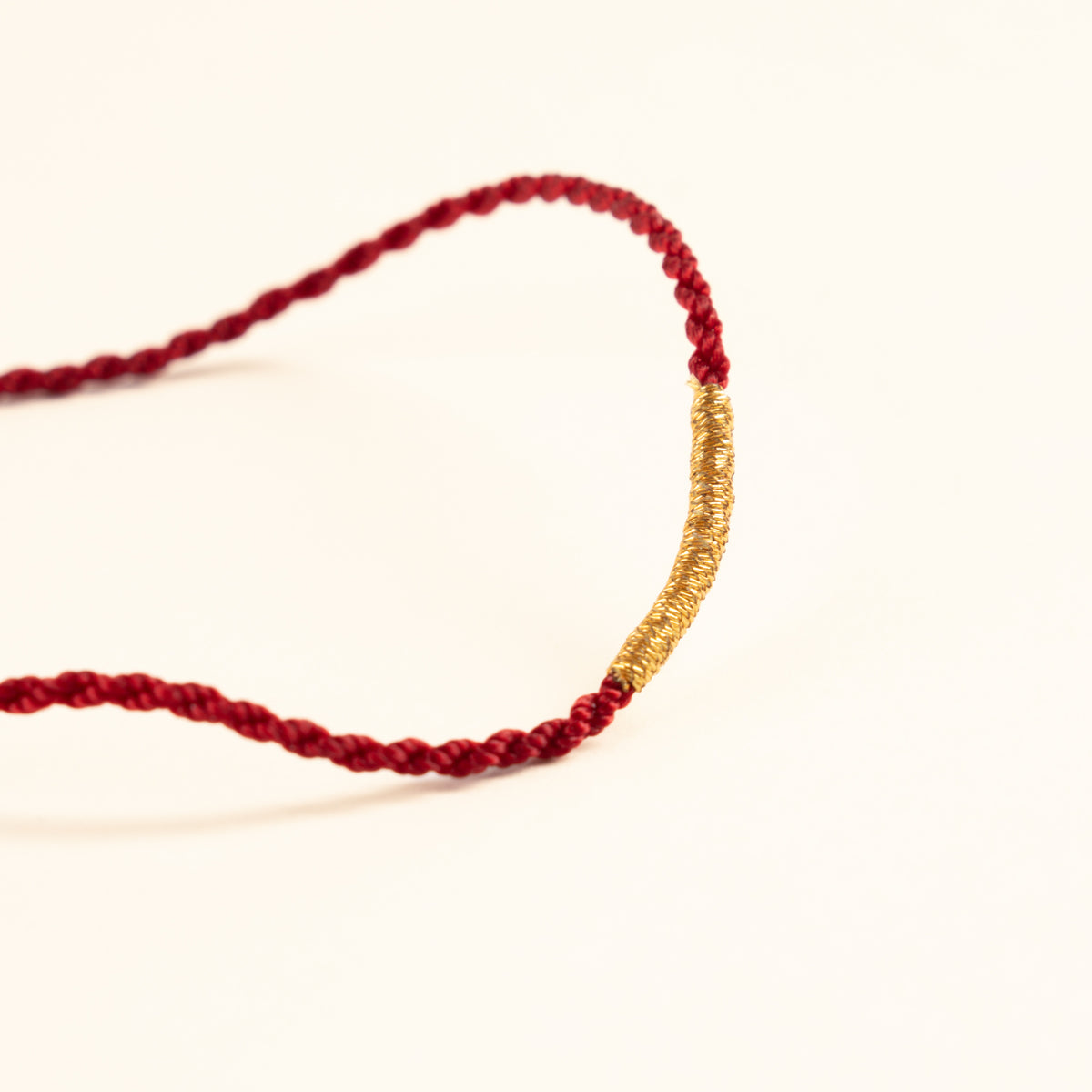极细编织红绳 / Ultra Thin Braided Red Cord — detail image 1